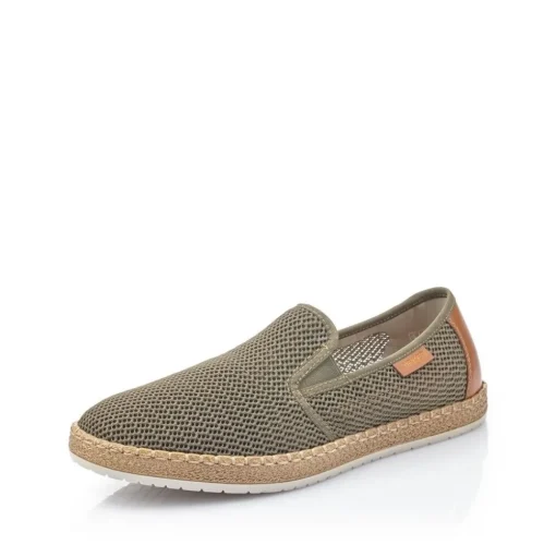 Rieker Antistress Herren Slipper Textil grün S13 B5276-54