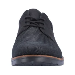 Rieker Antistress Herren Schnürschuh klassisch strukturiertes Obermaterial schwarz S22 14614-00