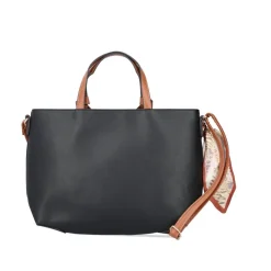 Rieker Damen Shopper abnehmbarer Schulterriemen Schleifen- Detail schwarz S13 H1507-00