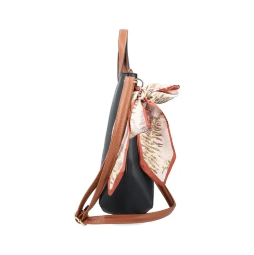 Rieker Damen Shopper abnehmbarer Schulterriemen Schleifen- Detail schwarz S13 H1507-00