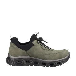 Rieker Damen Slipper Schnellschnürung grün S23 M6058-54
