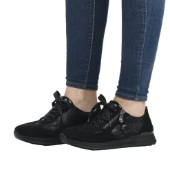 Rieker Damen Sneaker by Rieker nachtschwarz S23  N1411-90