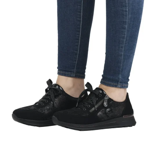 Rieker Damen Sneaker by Rieker nachtschwarz S23  N1411-90