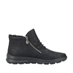 Rieker Damen Stiefelette Warmfutter Wechselfußbett schwarz S23 Z0051-01
