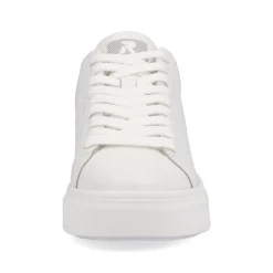 Rieker EVOLUTION Damen Sneaker Leder Plateau- Sohle Wechselfußbett weiß S13 W0500-80