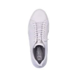Rieker EVOLUTION Damen Sneaker Leder Plateau- Sohle Wechselfußbett weiß S13 W0500-80