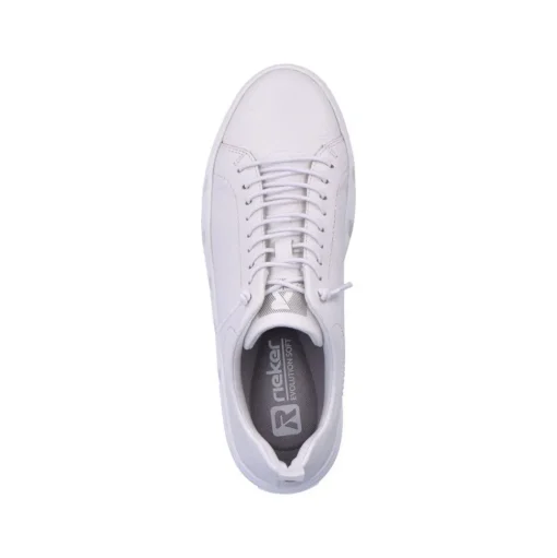 Rieker EVOLUTION Damen Sneaker Leder Plateau- Sohle Wechselfußbett weiß S13 W0500-80