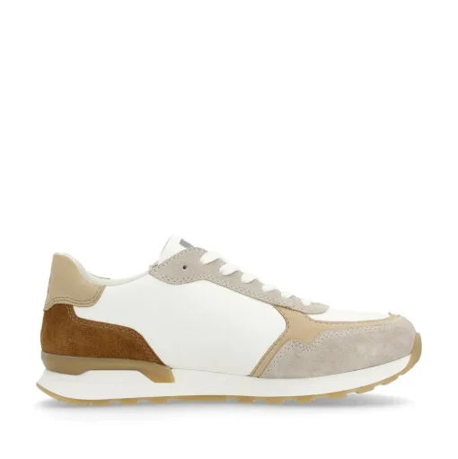 Rieker Evolution Herren Sneaker Leder Wechselfußbett beige S14 U0307-80
