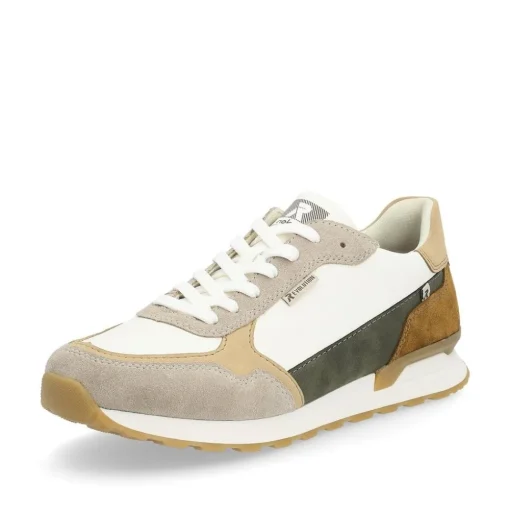 Rieker Evolution Herren Sneaker Leder Wechselfußbett beige S14 U0307-80