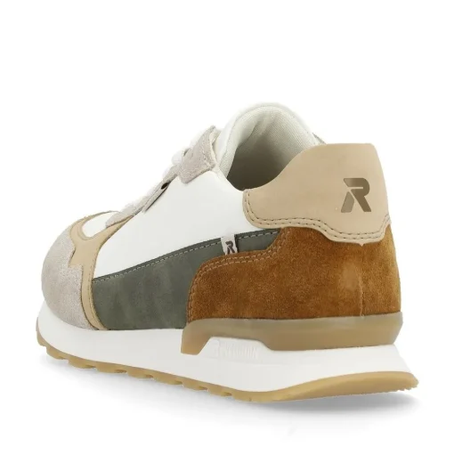 Rieker Evolution Herren Sneaker Leder Wechselfußbett beige S14 U0307-80