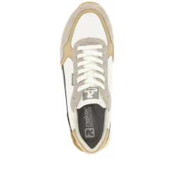 Rieker Evolution Herren Sneaker Leder Wechselfußbett beige S14 U0307-80