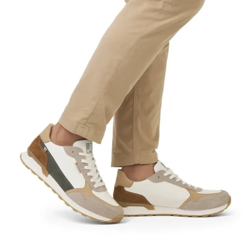 Rieker Evolution Herren Sneaker Leder Wechselfußbett beige S14 U0307-80