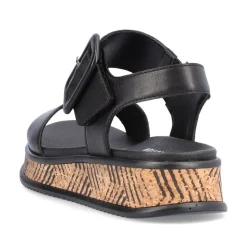 Rieker EVOLUTION Sandale Leder schwarz S14 W0800-00