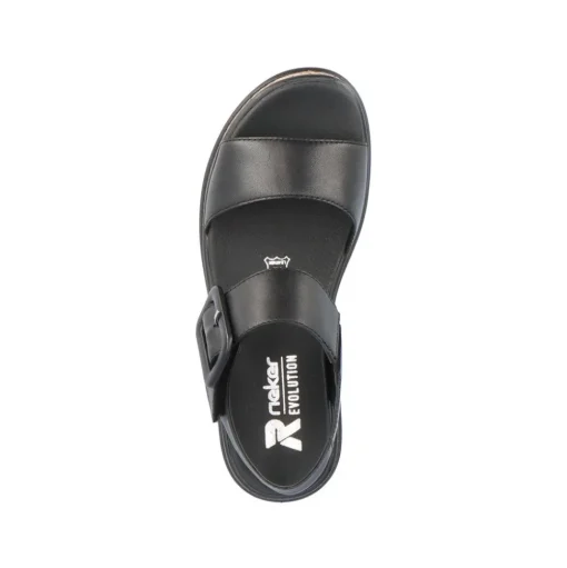 Rieker EVOLUTION Sandale Leder schwarz S14 W0800-00