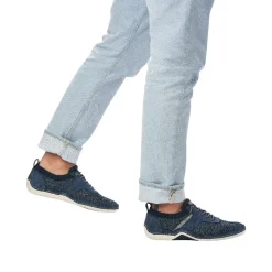 Rieker Herren Schnürschuhe pazifikblau 07551-15