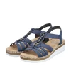 Rieker Keilsandalette blau Schlupf S14 V1206-14