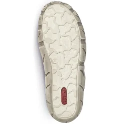 Rieker Pantolette Clogs Leder Antistress Klettverschluss weiß L0396-80