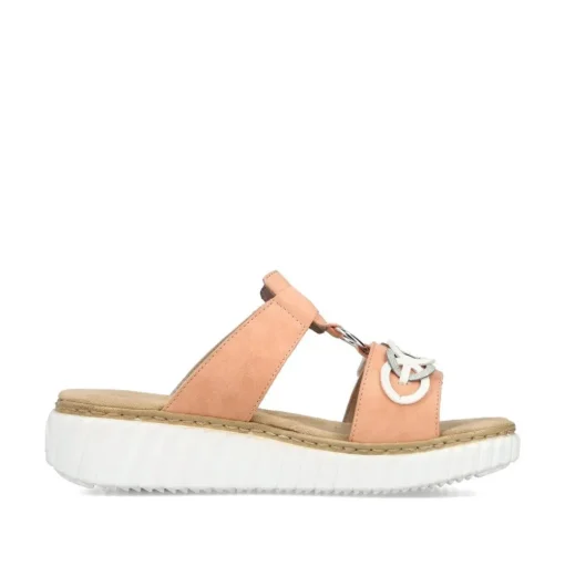 Rieker Pantolette H - Weite Extraweit apricot S14 63294-38