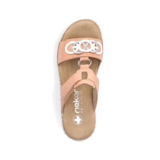 Rieker Pantolette H - Weite Extraweit apricot S14 63294-38
