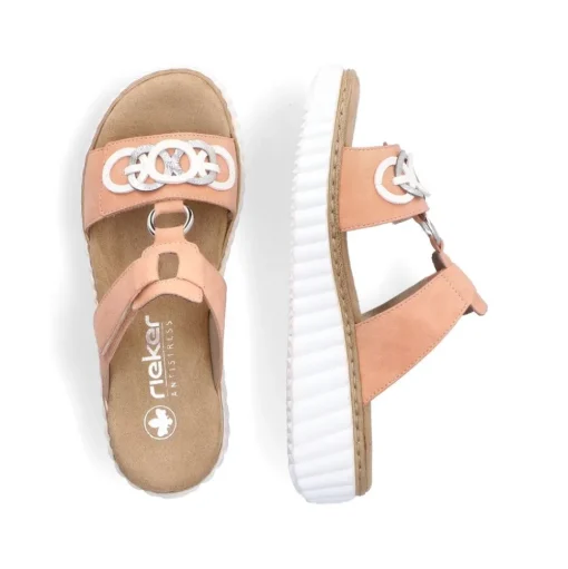 Rieker Pantolette H - Weite Extraweit apricot S14 63294-38