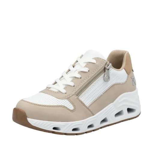 Rieker Revolution Sneaker weiss braun S15 N5204-80