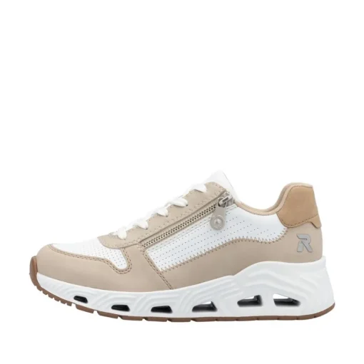 Rieker Revolution Sneaker weiss braun S15 N5204-80