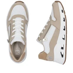 Rieker Revolution Sneaker weiss braun S15 N5204-80
