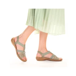 Rieker Sandale Schlupf mintgrün S14 60839-52