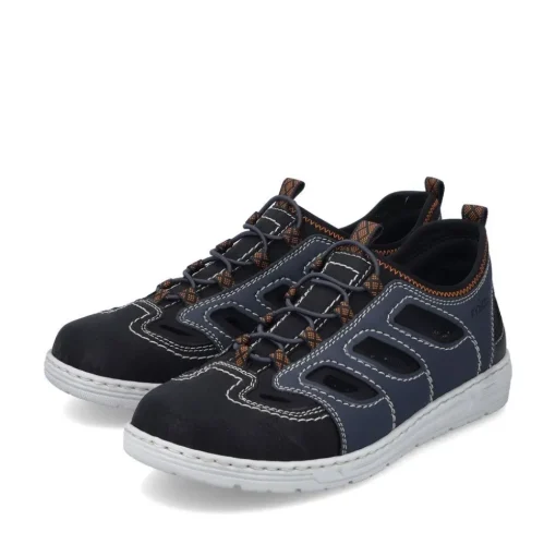 Rieker Slipper H - Weite extraweit blau S14 08665-14