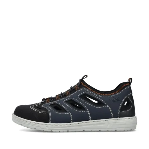 Rieker Slipper H - Weite extraweit blau S14 08665-14