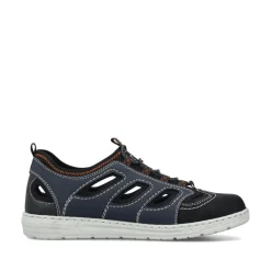 Rieker Slipper H - Weite extraweit blau S14 08665-14
