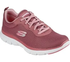 Skechers Flex Appeal 4.0 -Brilliant View Dame Sneaker Schürschuh Waschmaschinenfest schwarz S22 149303