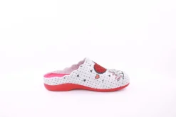 s`knöpfli Damen Hausschuh Pantolette Wechselfußbett Eifelturmmotiv grau S23 Z29378P