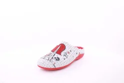 s`knöpfli Damen Hausschuh Pantolette Wechselfußbett Eifelturmmotiv grau S23 Z29378P