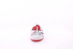 s`knöpfli Damen Hausschuh Pantolette Wechselfußbett Eifelturmmotiv grau S23 Z29378P