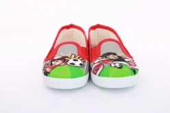 s`knöpfli Kinder Hausschuh Schlupfschuh Fussball- Motiv grau S13 V28902