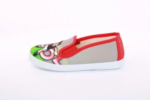 s`knöpfli Kinder Hausschuh Schlupfschuh Fussball- Motiv grau S13 V28902