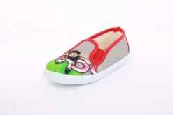 s`knöpfli Kinder Hausschuh Schlupfschuh Fussball- Motiv grau S13 V28902