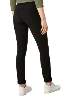 s.Oliver Damen Jeans Skinny hoher Bund 5-Pocket-Form schwarz S23 2110558