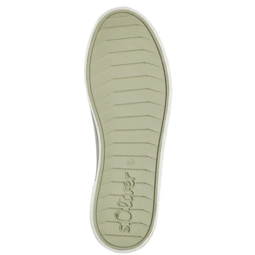 s.Oliver Damen Stoff- Sneaker Slipper sportlich grün, blau S14 5-24708-42