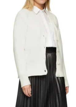 s.Oliver Eleganz Strickjacke Damen weiß&braun 2151607