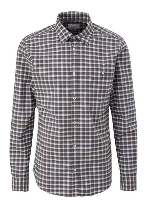 s.Oliver Karohemd aus Baumwollstretch braun S13  2125895