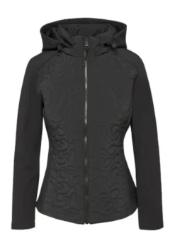 s.Oliver Materialmix Jacke Damen weiß&schwarz S25 2160409