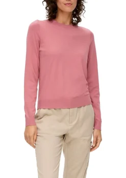S.Oliver Strickpullover aus Viskosestretch orange, schwarz S14 2135257