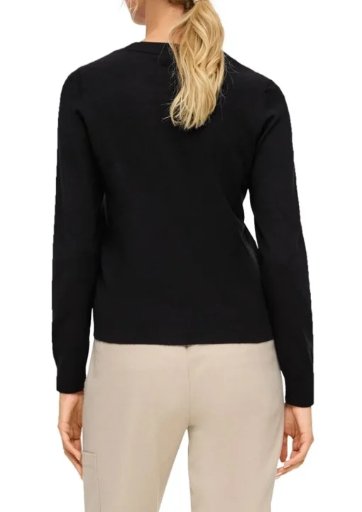 S.Oliver Strickpullover aus Viskosestretch orange, schwarz S14 2135257
