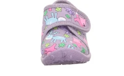 super fit SPOTTY - Lila/Mehrfarbig Hausschuh mit Klettverschluss S23  1-009246-8510