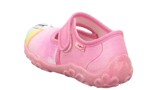superfit Hausschuh BONNY mit Klettverschluss rosa S23  1-000281-5540