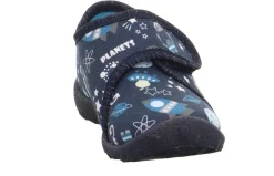 superfit Kinder Hausschuh SPOTTY Klettverschluss DUNKELBLAU 1-009246-8120