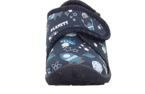 superfit Kinder Hausschuh SPOTTY Klettverschluss DUNKELBLAU 1-009246-8120