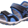 superfit MIKE3.0 SCHWARZ/BLAU Sandale Leder 0-609466-0000